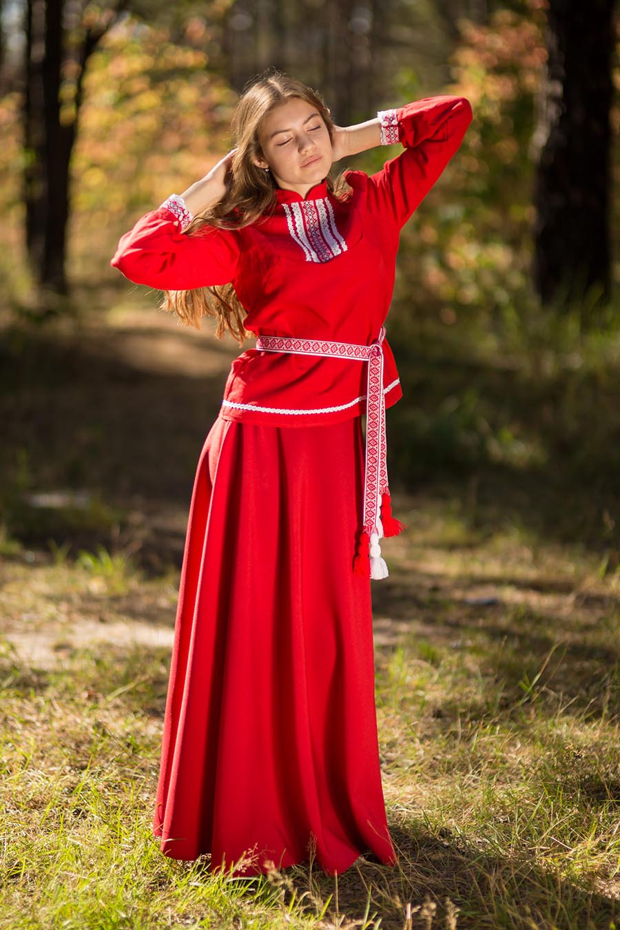 Underwear Women in Slavic costumes in Asuncion