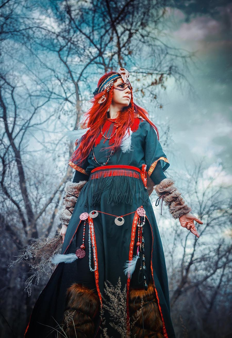 Girls in Slavic costumes underwear in Asuncion