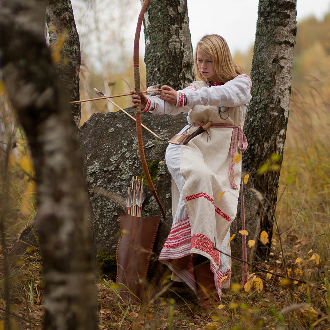 Sexy photo Girls in Slavic costumes in Asuncion